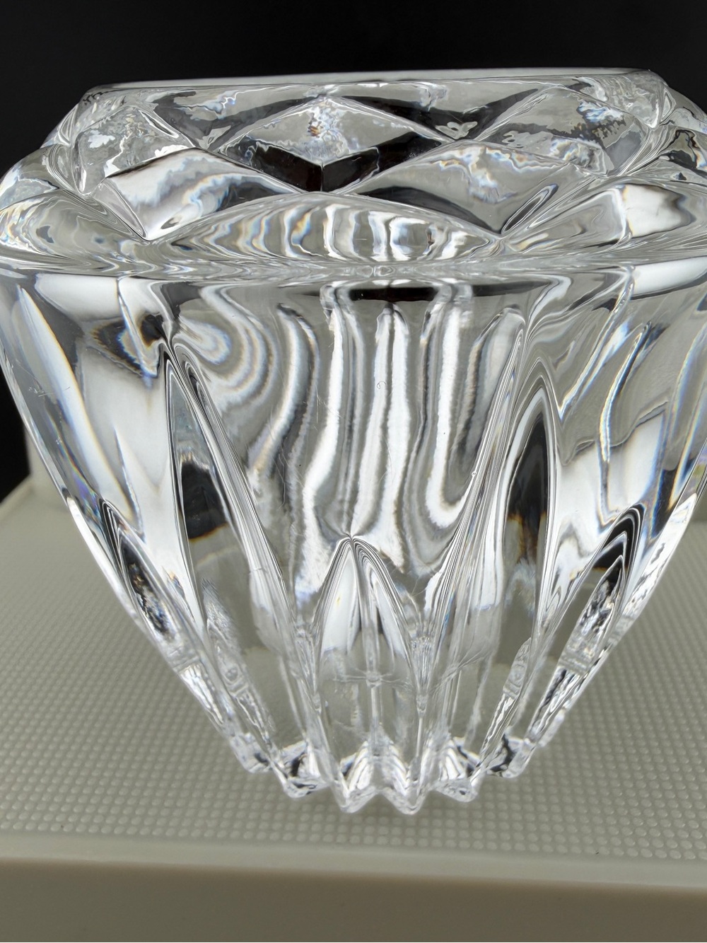 Candle Holder Princess House Highlights Votive 24% Lead Crystal Clear Glass 3.5”